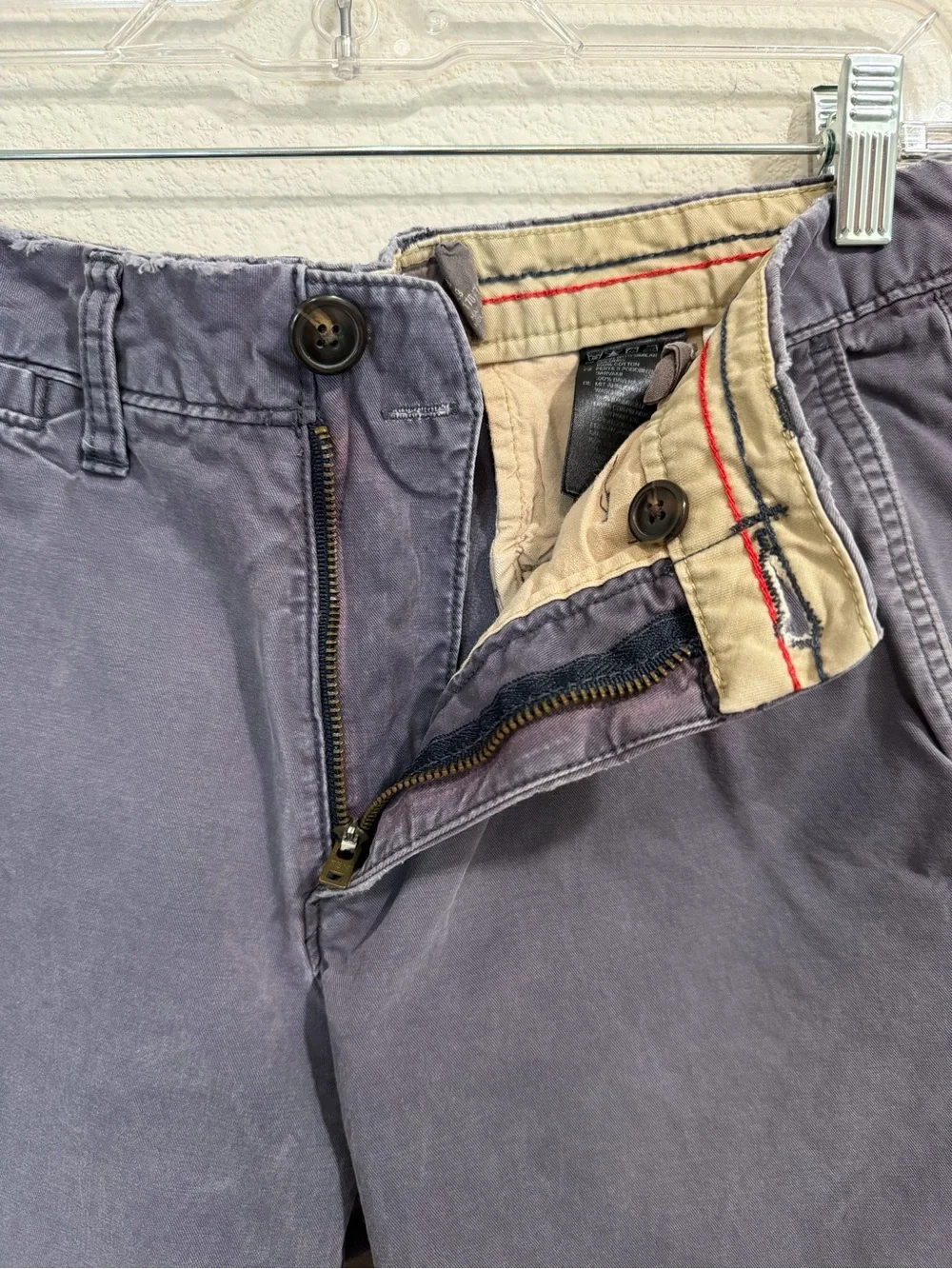 H&M Men's Flat Front Chino Shorts — Charcoal